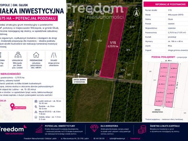 Leśniczówka 7 575 m², Wilczopole