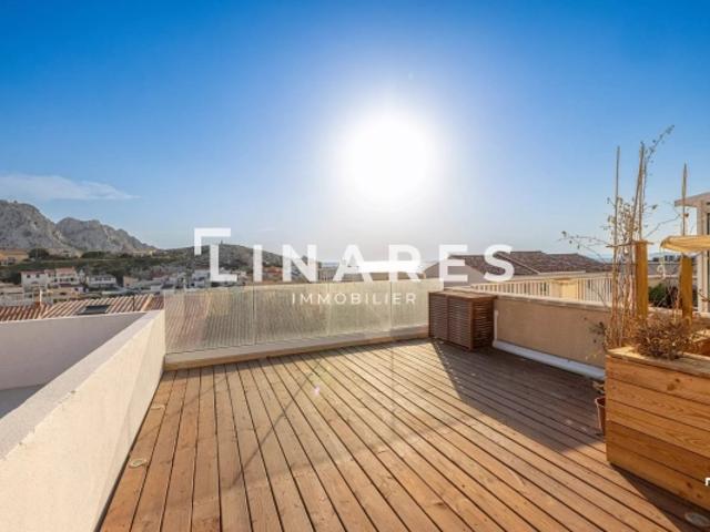 LE NID MARIN Appartement T4 de 85m2 Terrasse de 22m2 vue mer 13008 Les GOUDES