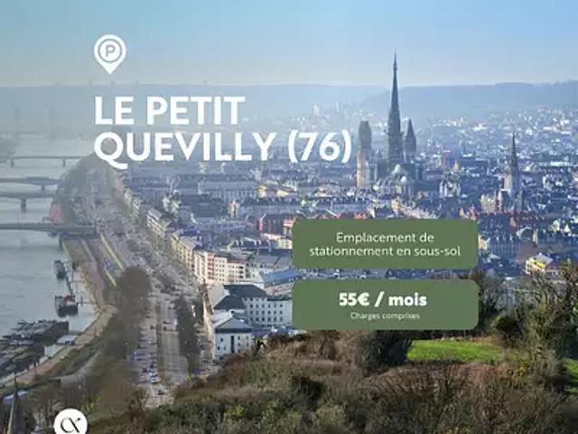 Le Petit Quevilly 76140 Location parking au dernier étage