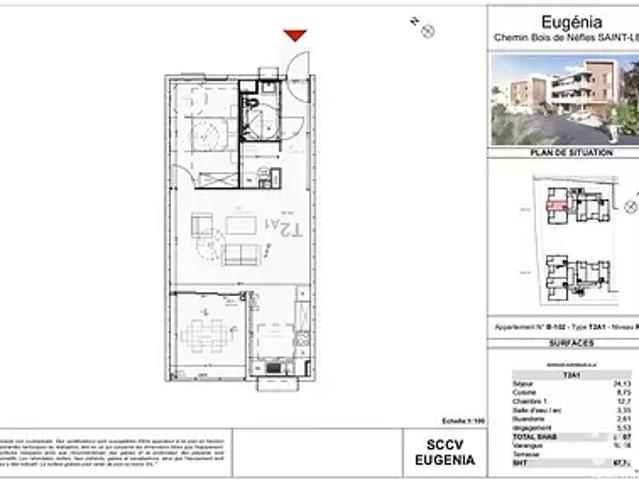 Le Piton Saint Leu 97424 Achat / Vente appartement 2 pièces t2 parking
