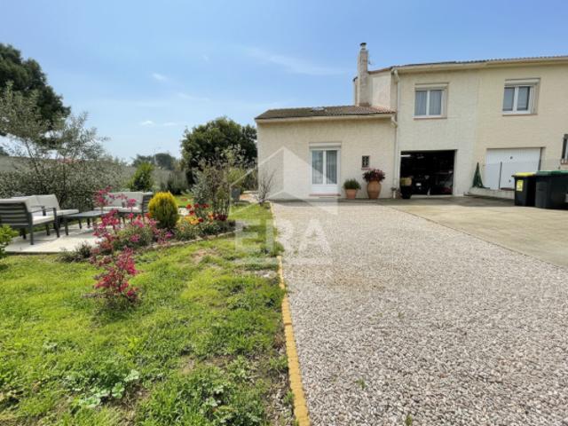 LE SOLER: Maison 3 faces 90 m2 avec Jardin et Garage à vendre