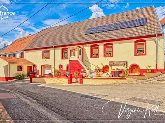 Lemberg 57620 Achat / Vente maison 6 pièces t6 jardin cave