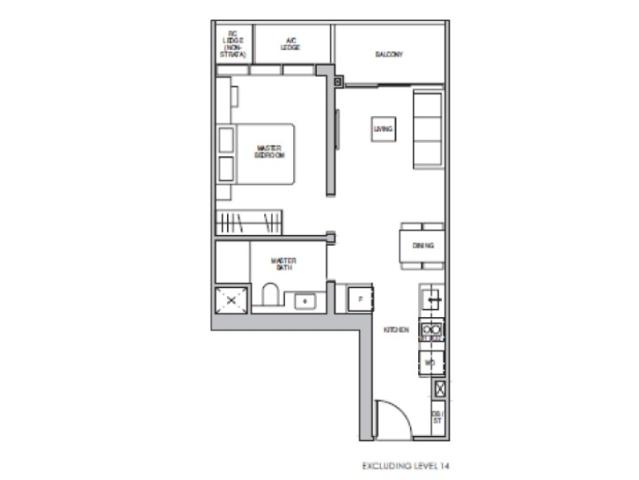 LENTOR MODERN Condominium For Rent, $3,600, 1 Bed 1 Bath 527 sqft $6.83 psf