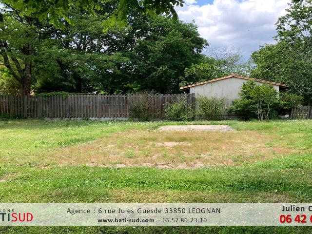 LEOGNAN: Terrain viabilisé et clôturé de 620m²