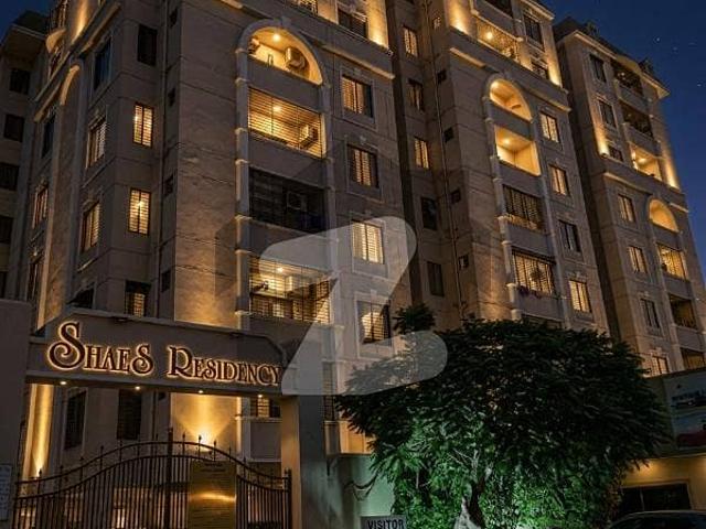 Leased 3 Bed DD Apartment For Sale In Shaes Residency Gulistan e Johar Karachi | Bank Loan Available