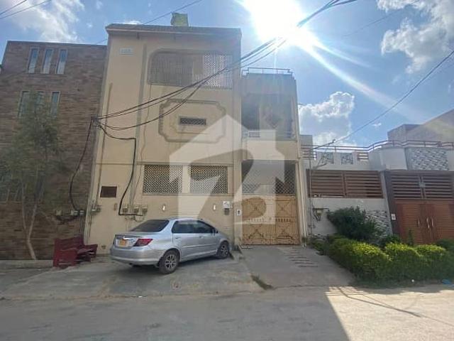Leased 200 sq yards ground +one+half house available for sale in sector x gulshan e maymar karachi