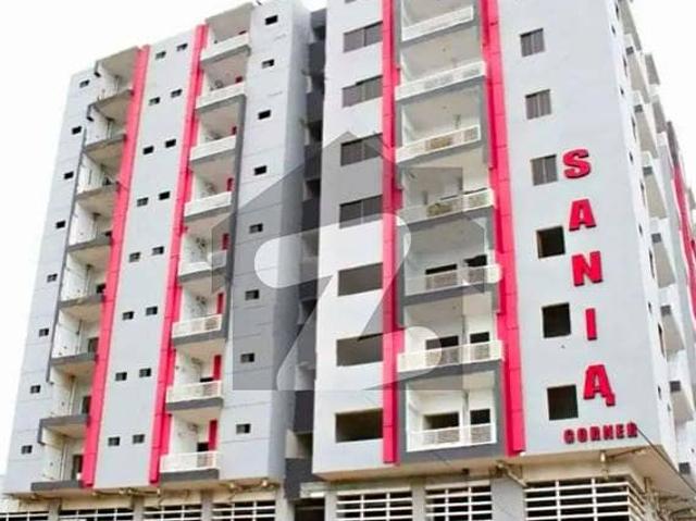 LEASED 2 Bed Lounge Lift Project 3rd Floor Flat For Sale at Sania Corner Sector 18C Scheme 33 Near By Sumaira Chowk Karachi