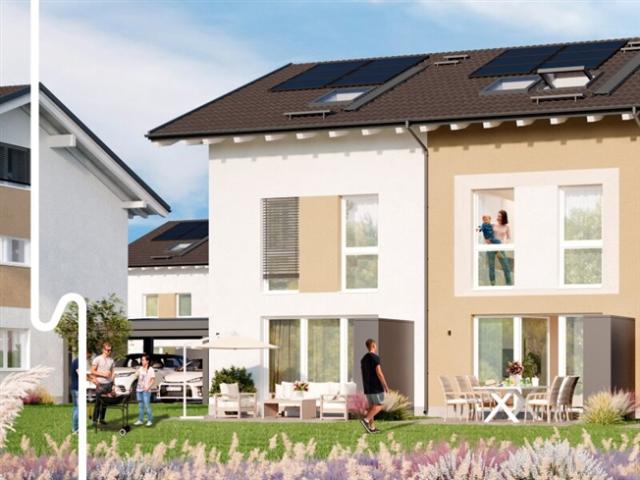 DAS LILIENQUARTIER 23 | Eckreihenhaus in Straßwalchen 'SECHZEHN A' | Doppelcarport & Vollunterkellert