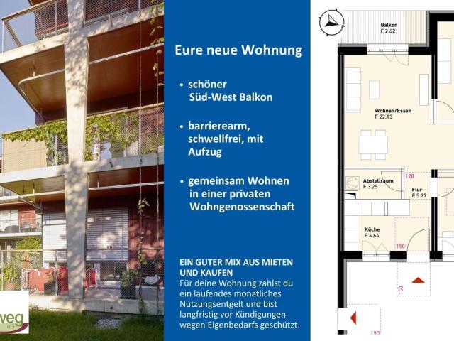 Lebendiges Wohnen am Alten Seeweg 3 Zimmer private Wohngenossenschaft