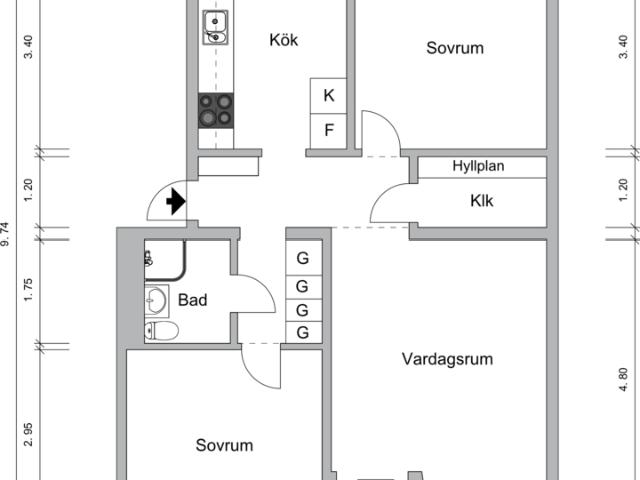 Ledig hyresrätt på Karlsbergsgatan 16, Borås | HomeQ