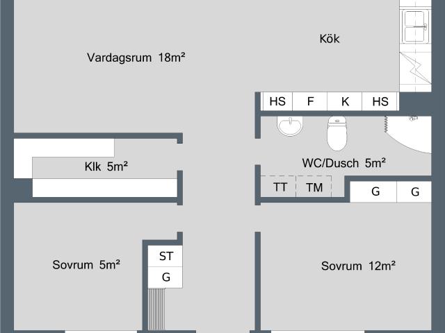 Ledig hyresrätt på Södra Kungsgatan 53 A, Gävle | HomeQ