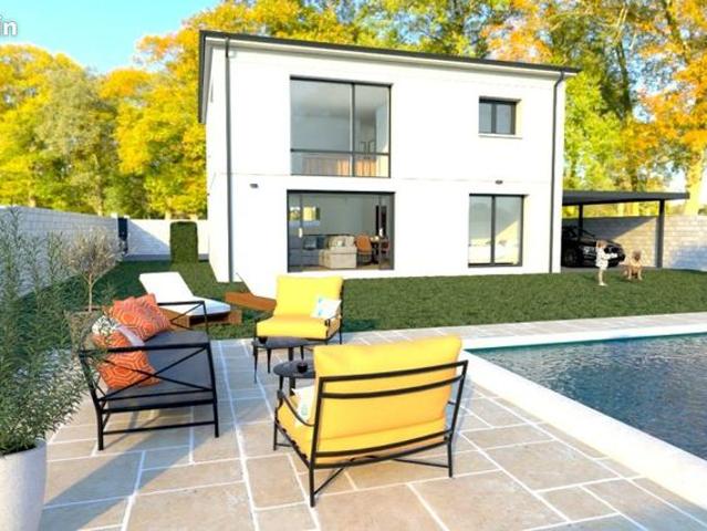 Leguevin villa T5 DE 140 M2 à etage sur terrain plat de 791 m2