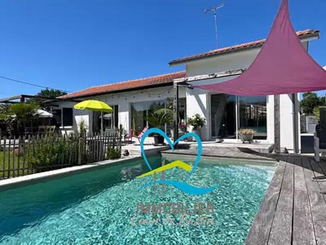 Lège Cap Ferret 33950 Achat / Vente maison 5 pièces t5 au dernier étage piscine