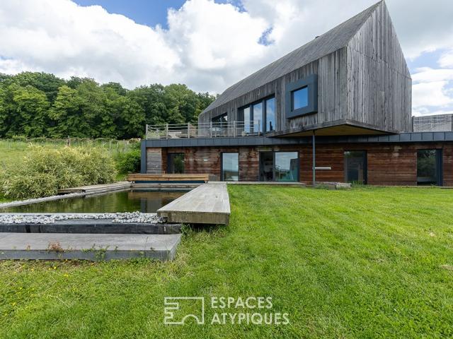 L'élégance contemporaine en ossature bois 165m² Besançon