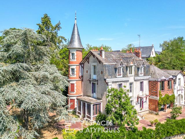L'élégance d'une demeure de villégiature au bord de Loire