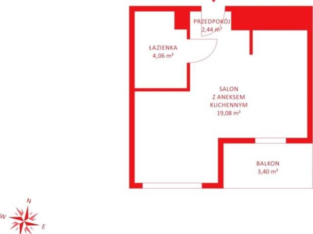 Leszczyńskich 25,58 m², Gdańsk