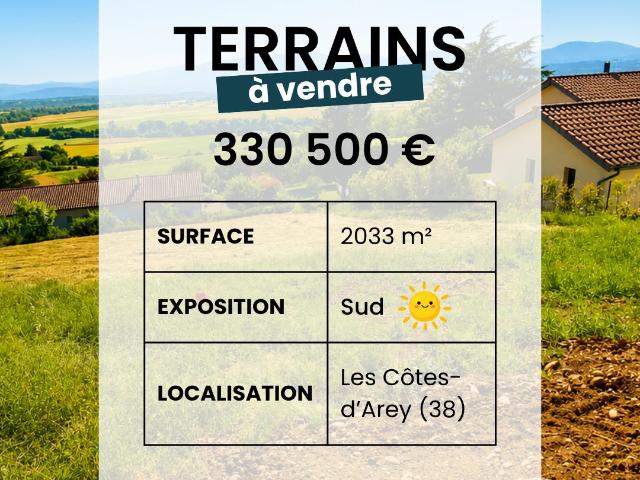 Les Côtes d'Arey Vente Terrain 38