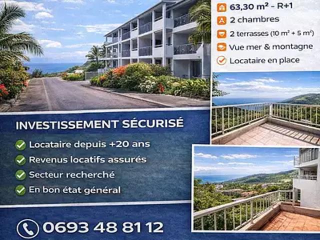 Les Avirons 97425 Achat / Vente appartement 3 pièces t3