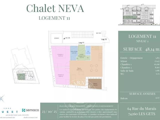 Les Gets Appartement T3 48 m² Construction neuve en Ve. 48m² Les Gets