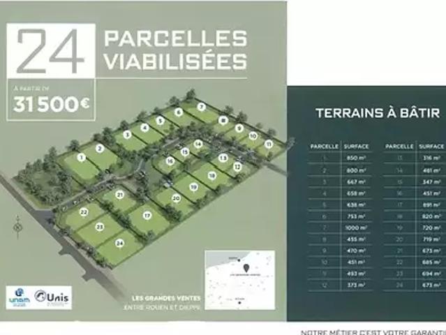 Les Grandes Ventes 76950 Programme neuf terrain neuf à vendre