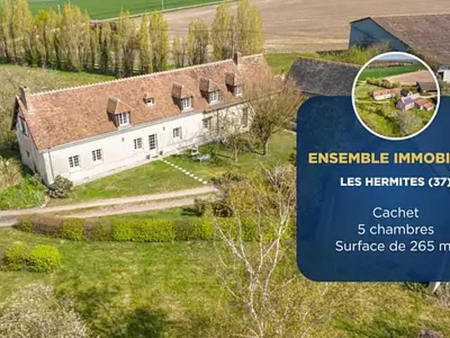 Les Hermites 37110 Achat / Vente maison 10 pièces t10
