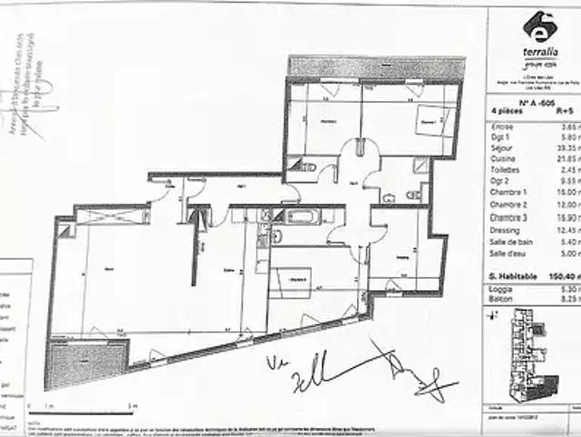 Les Lilas 93260 Achat / Vente appartement 5 pièces t5 parking