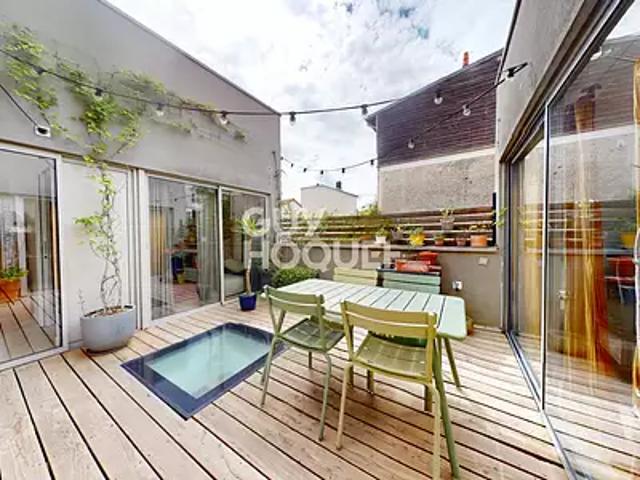 Les Lilas 93260 Achat / Vente maison 5 pièces t5 au dernier étage terrasse