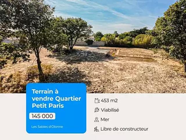 Les Sables d'Olonne 85180 Achat / Vente terrain