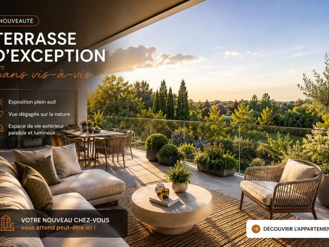 LES PLUS BELLES TERRASSES DE CHESSY 2 pièces, 50 m²