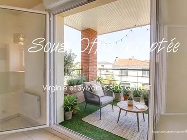 Lespinasse 31150 Achat / Vente appartement 3 pièces t3 au dernier étage balcon