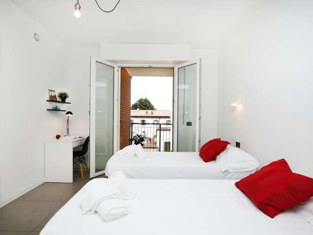 Letto in affitto camera condivisa, appartamento con 3 camere da letto, Bovisa Milano