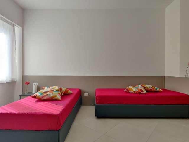 Letto in affitto in appartamento con 5 camere da letto a Milano