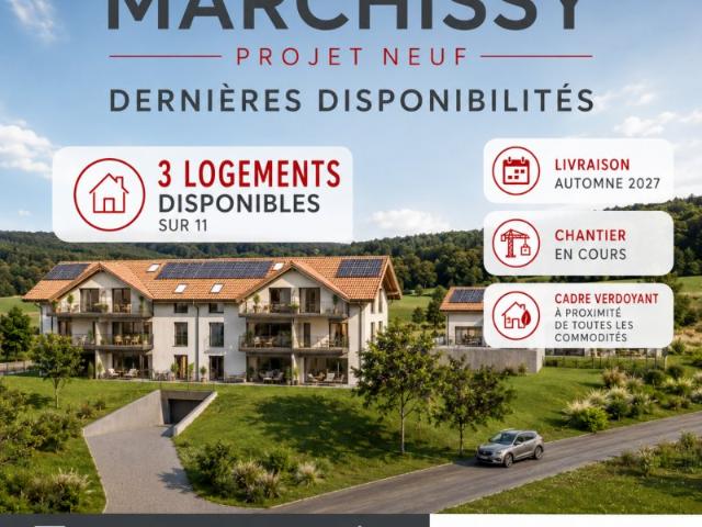 Letzte Verfügbarkeit – Nur noch 3 Wohnungen in Marchissy