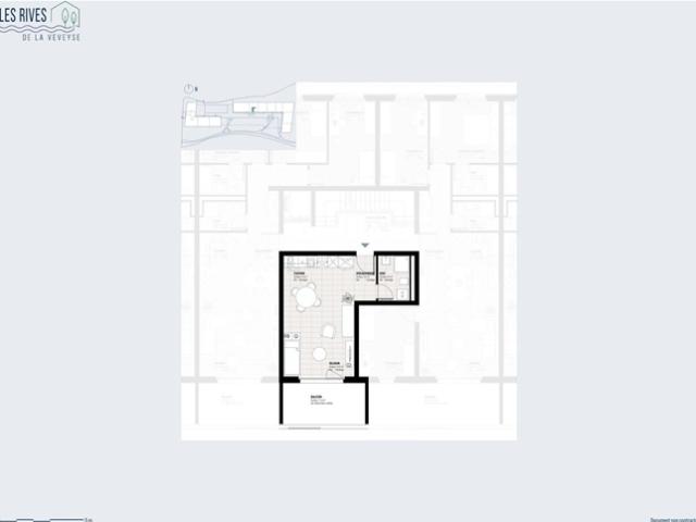 Letztes verfügbares Studio | Obergeschoss | Balkon 12 m² nach Süden ausgerichtet