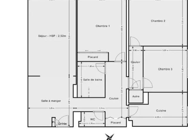 Levallois quartier commerçant Spacieux Appartement de 4 pièces