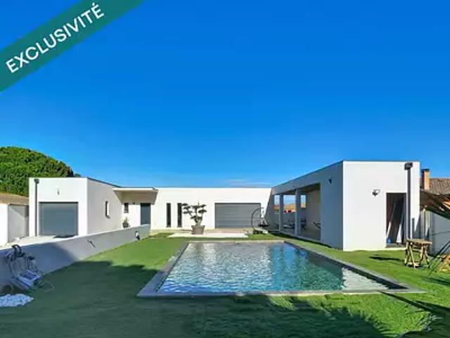 Lézignan Corbières 11200 Achat / Vente maison 6 pièces t6 piscine terrasse