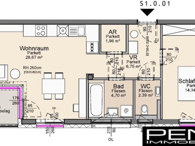 LINZ URFAHR: Neubau Anlegerwohnung in Auberg Toplage