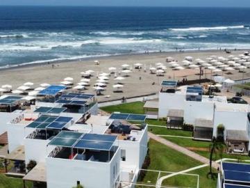 LINDA CASA DE PLAYA CON VISTA AL MAR EN EXC/CONDOMINIO ASIA DEL MAR. !
