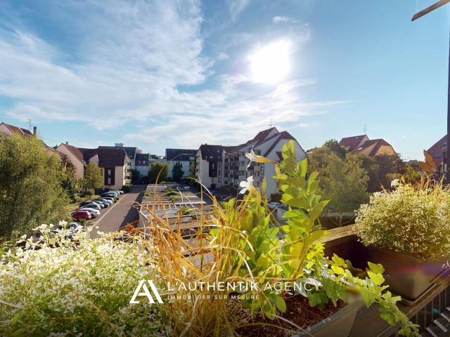 Lingolsheim T4 de 79,5 m², 3 chambres, balcon sud ouest 80m² Lingolsheim
