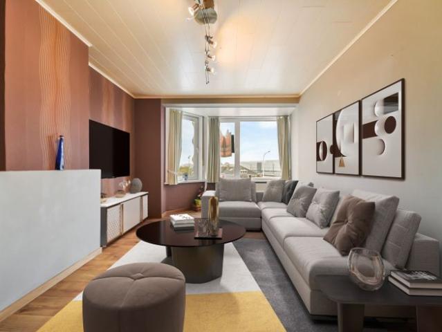Licht op te frissen twee slaapkamer appartement op een ui.
