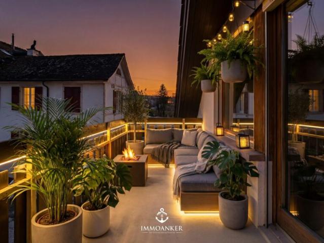 Lichtdurchflutete 4.5 Zimmer Wohnung mit hoher Raumhöhe und Cheminée in Bottmingen
