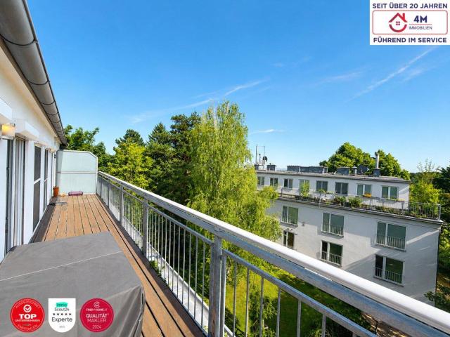 Lichtdurchflutete Wohnung mit eigener Garagenbox und traumhafter 24m2 Terrasse ins Grüne im 18. Bezirk!