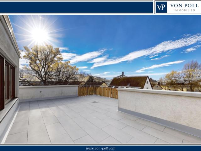 Lichtdurchflutete Penthouse Wohnung mit Blick über den Höchster Stadtpark