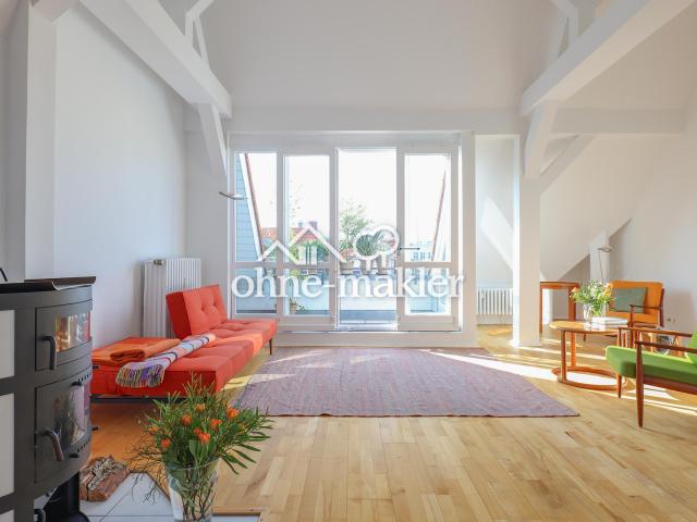 Lichtdurchflutete, ruhige 3 Zimmer DG Whg mit 2 Terrassen in begehrtem Wilmersdorfer Kiez