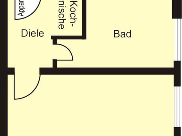 Lichtdurchflutetes 1 Zimmer Appartement, ca. 25m² Wohnfläche – ideal für Studenten!