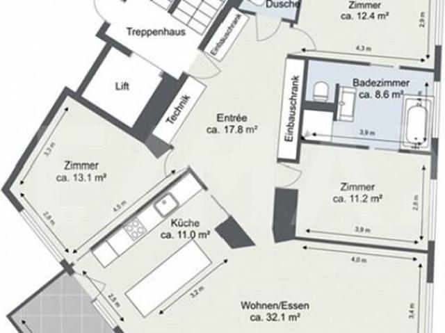 Lieben Sie aussergewöhnliche Grundrisse Stadtwohnung mit Flair und Minergie Standard
