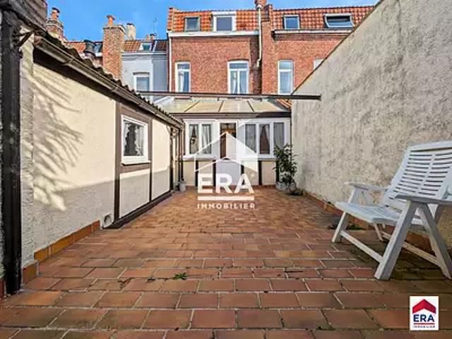 Lille 59000 Achat / Vente maison 4 pièces t4 terrasse cave
