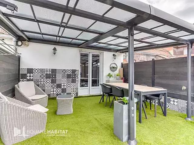 Lille 59000 Achat / Vente maison 4 pièces t4 terrasse cave