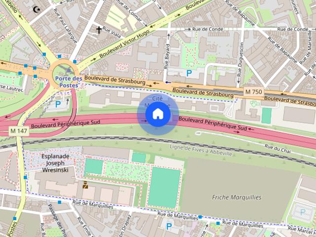 Lille Sud 2 pièce s 44.83 m2 Parking