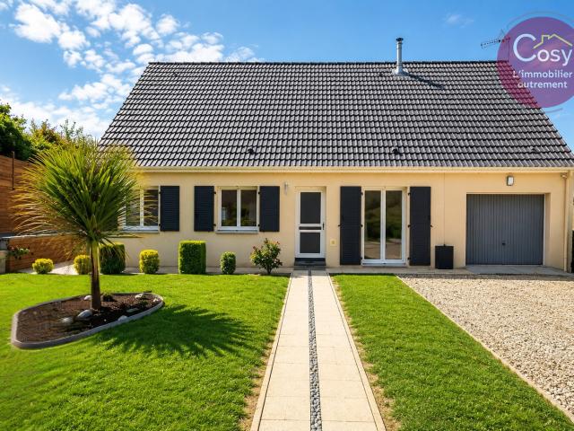 LISE Maison de construction récente, plain pied 3 chambres avec véranda, garage et jardin à Ressons le Long